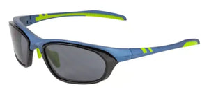Navy Blue and Lime frame/Gray lenses
