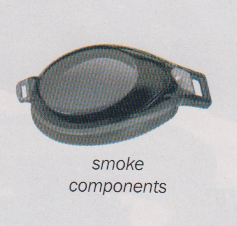 Velocity swim goggle in smoke