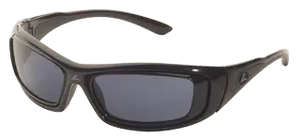 Metallic Black frame Gray lenses