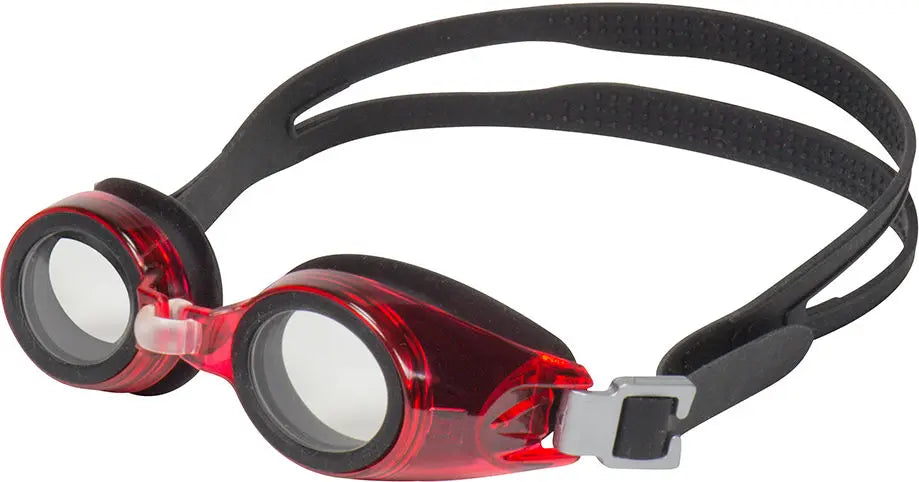 red swimming goggles Hilco XrX Prescription Swim Goggles
