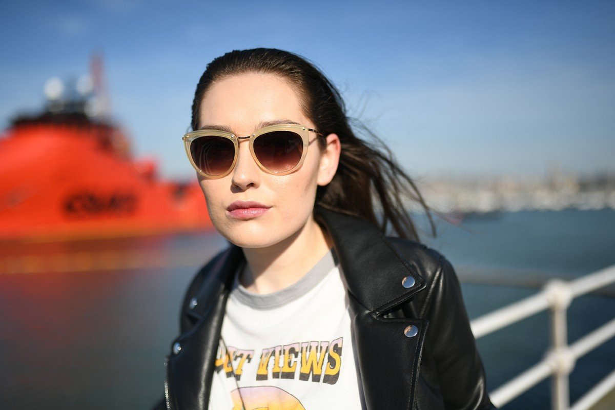 Woman wearing Ocean Houston  sunglasses