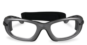 Matte Gray/Clear/XL  (fits M-L adult)