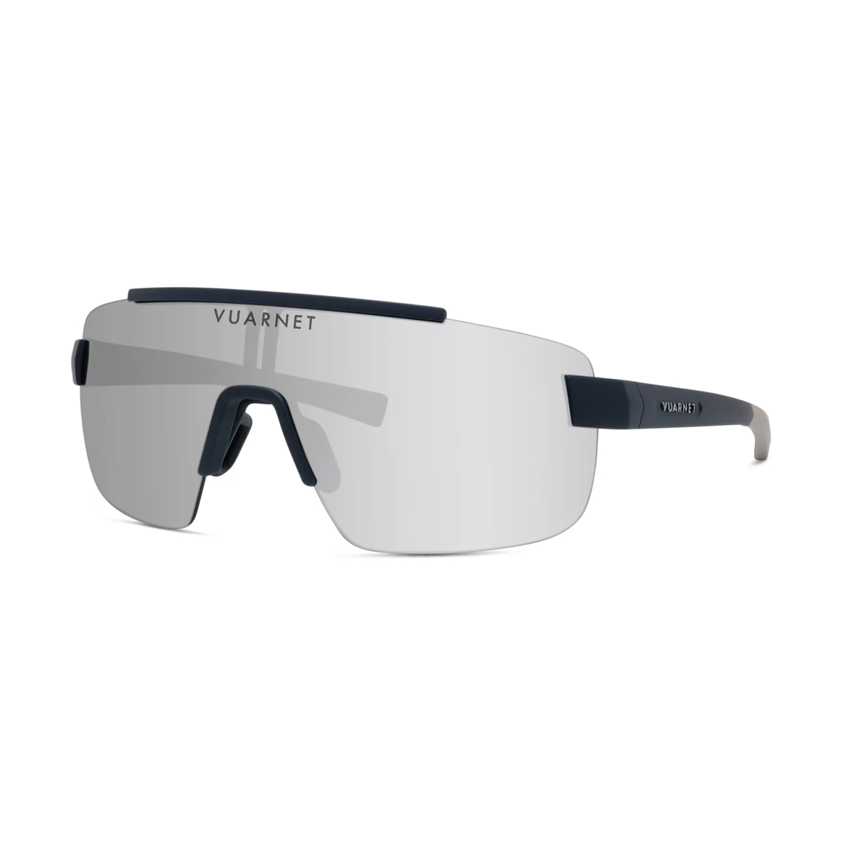 Vuarnet VU40115U Sunglasses in Matte Blue with Orange mirror lenses