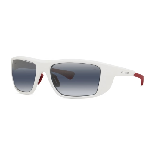 Vuarnet VU40114U sunglasses in Matte White with Blue polar lynx lenses