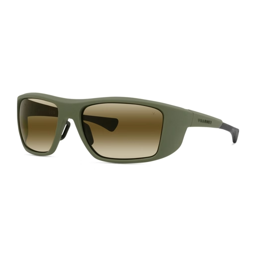 Vuarnet VU40114U sunglasses in Matte Green with Pure brown lenses