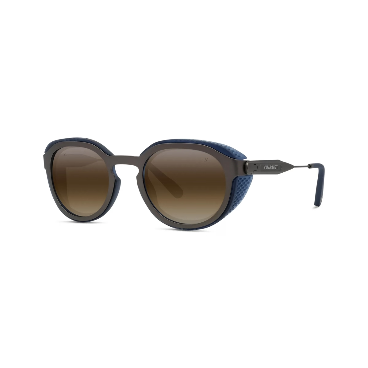 Vuarnet VU40044U Sunglasses in Matte Blue with Brown lynx lenses
