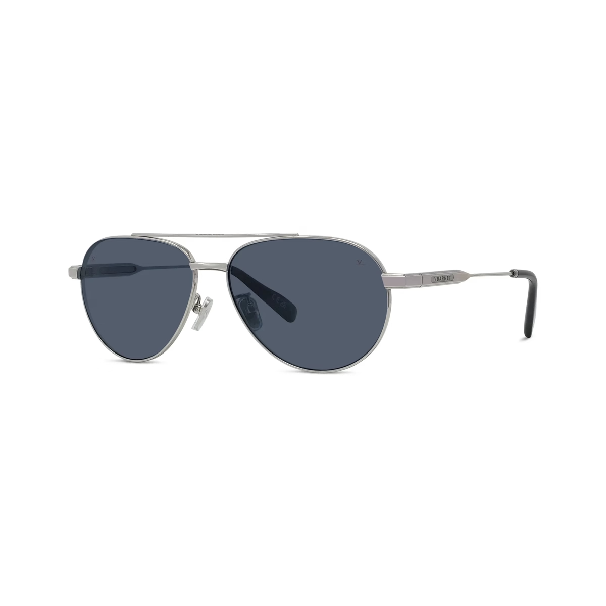 Vuarnet Horizon 03 VU40045U Sunglasses in Shiny Grey with Blue polar lenses