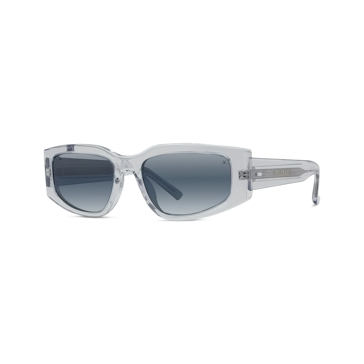 Vuarnet VU40048I Sunglasses in Shiny Grey with Blue polar lynx lenses