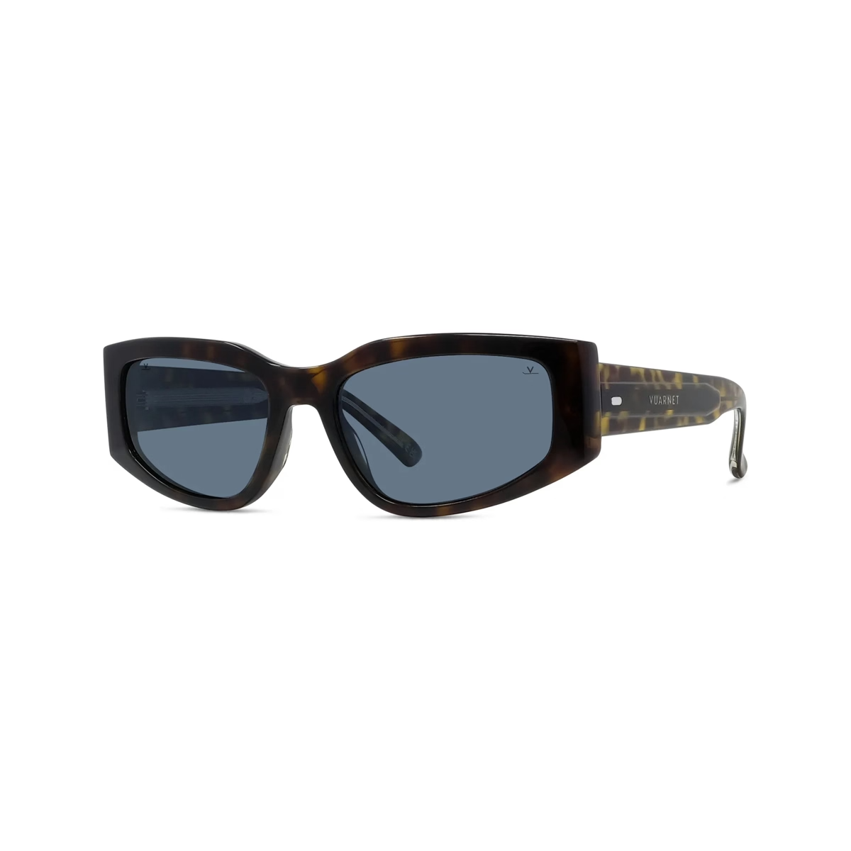 Vuarnet VU40048I Sunglasses in Shiny Havana with Blue polar lenses