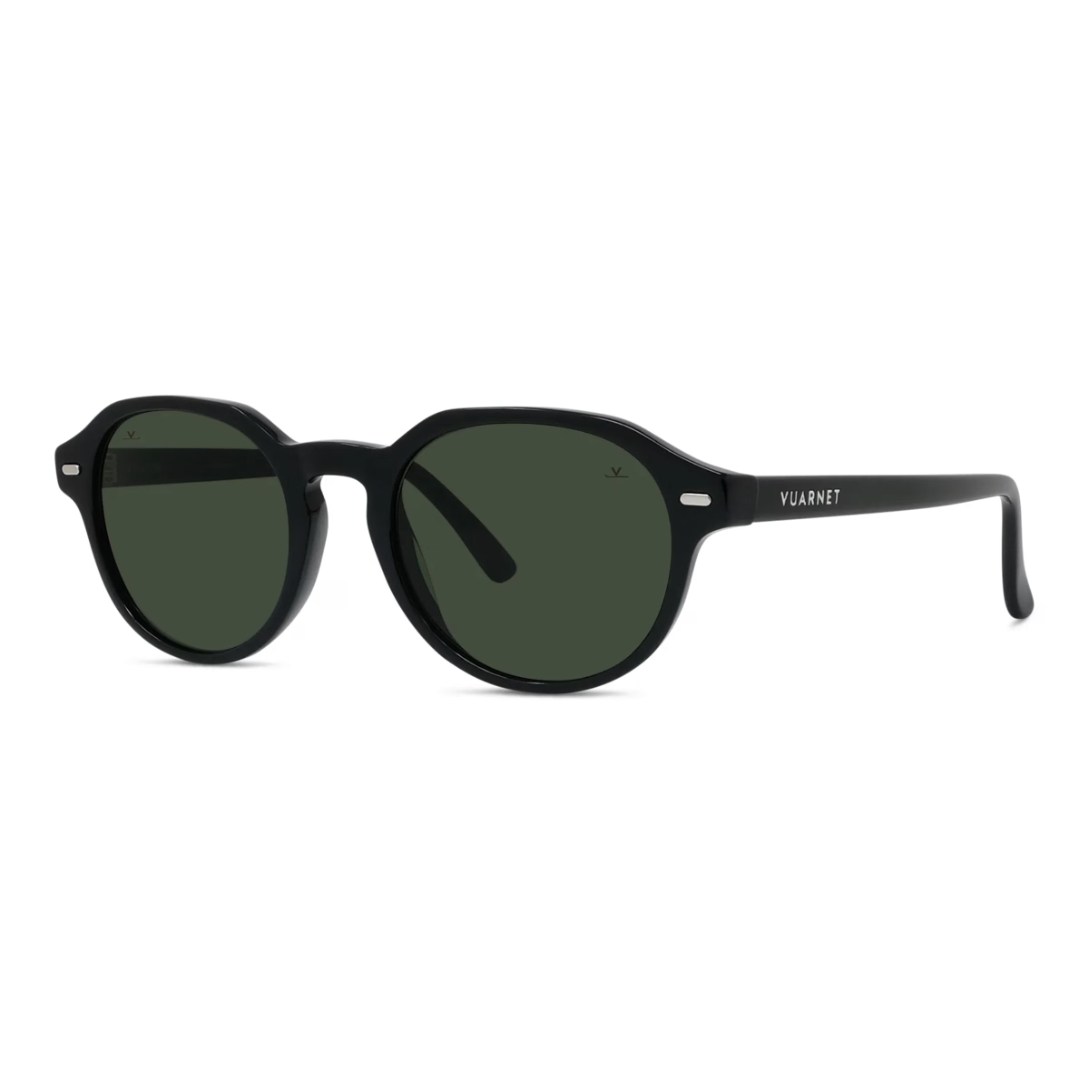 Vuarnet VU40112I Sunglasses in Shiny Black with Pure grey lenses