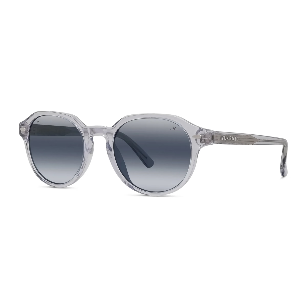 Vuarnet VU40112I Sunglasses in Shiny Grey with Blue polar lynx lenses