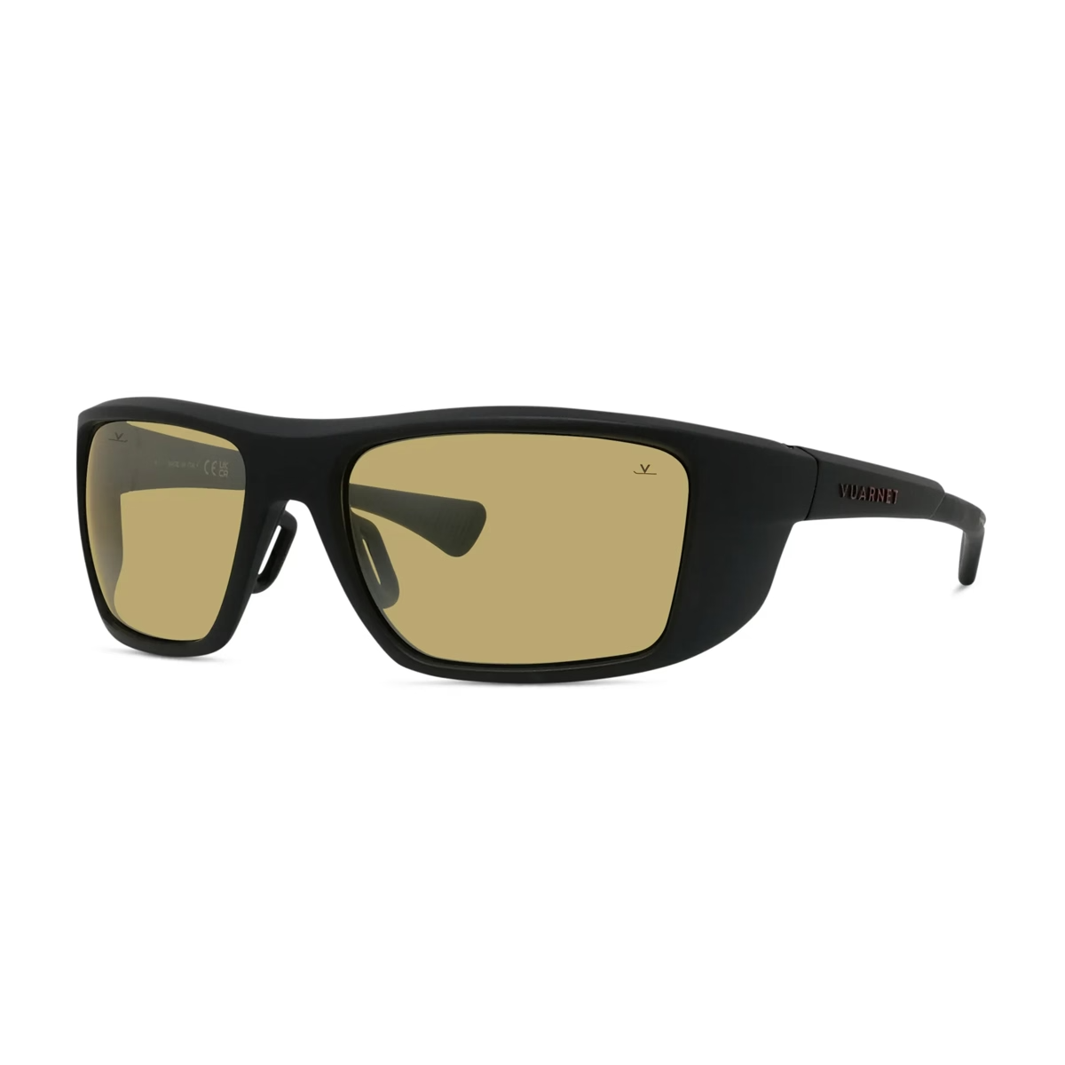 Vuarnet VU40114U sunglasses in Matte Black with Photocromic yellow lenses