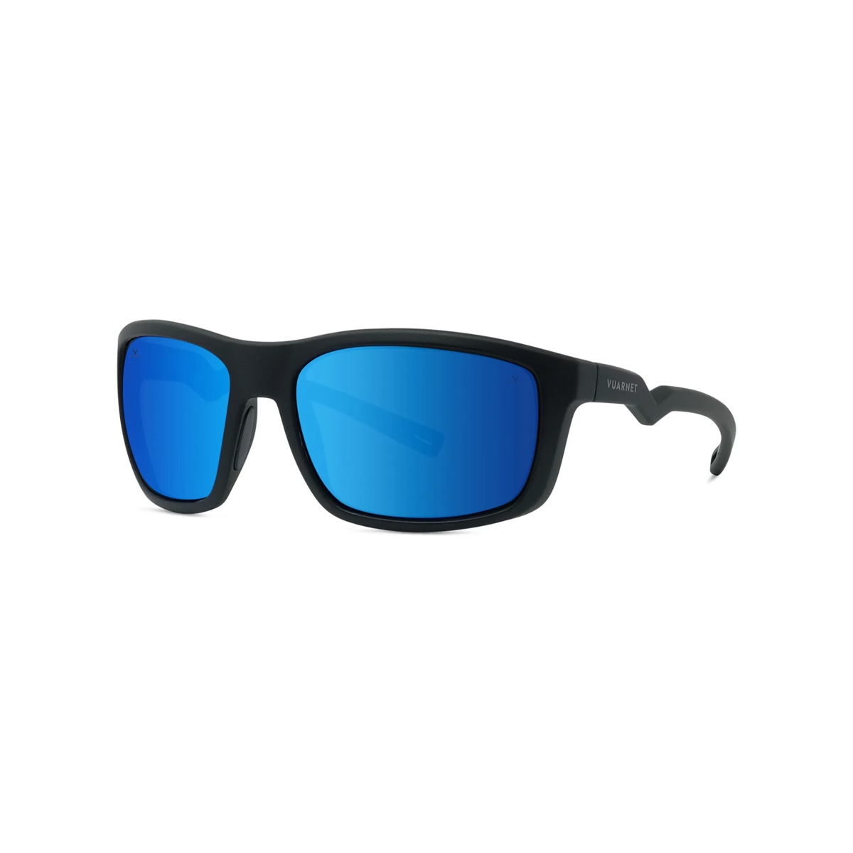 Vuarnet VU40116U-Y Sunglasses in Matte Black with Blue mirror lenses