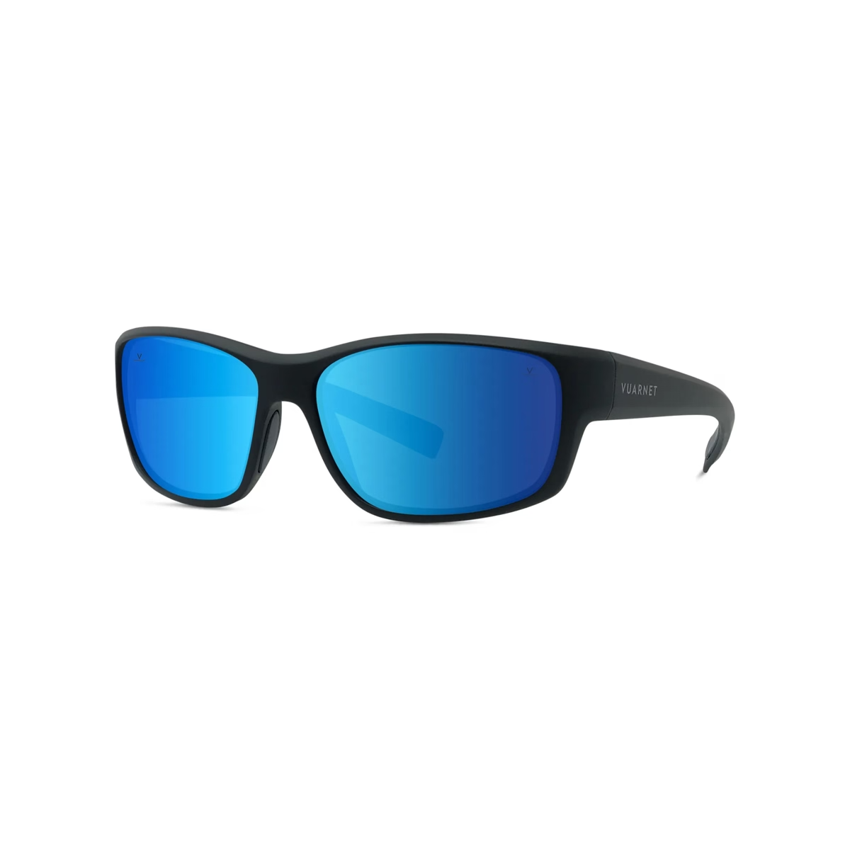 Vuarnet VU40117U Sunglasses in Matte Black with Blue mirror lenses
