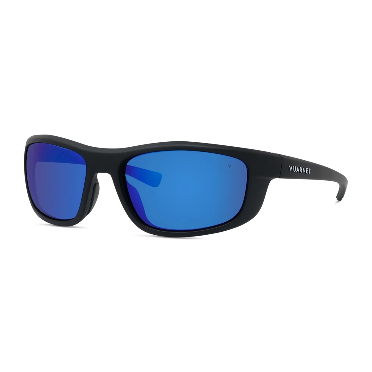 Vuarnet VU40122U sunglasses in Matte Black with Pure grey blue mirror lenses