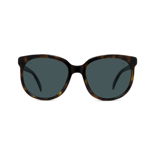 Vuarnet 02 VU40017U Original Sunglasses Shiny Havana with Grey polar lenses