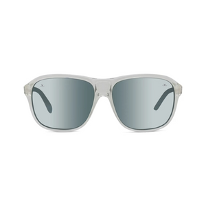 Shiny Transparent/Solid grey silver flash lenses