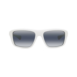 Matte White frame/Blue polar lynx lenses