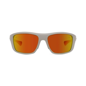 Matte Brown frame/Orange mirror lenses