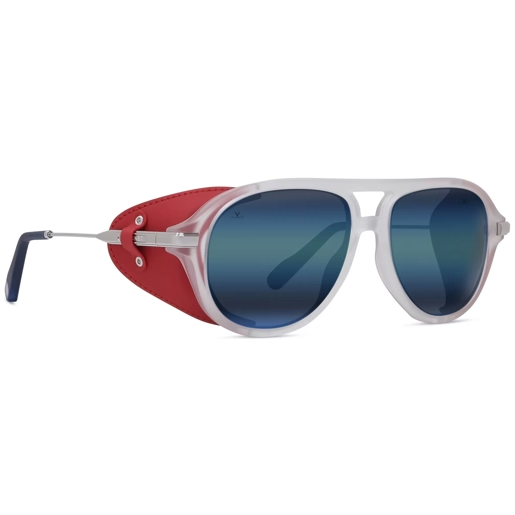Vuarnet Peak VU40119U Sunglasses in Matte Transparent with Blue lynx lenses