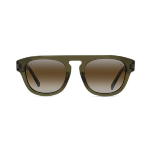 Shiny dark green frame/ Brown lynx lenses