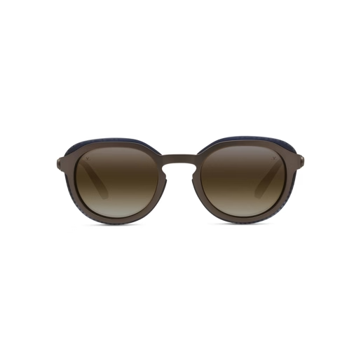 Vuarnet VU40044U Sunglasses in Matte Blue with Brown lynx lenses