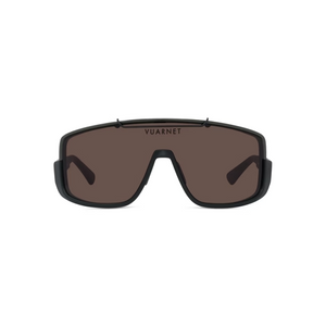 Matte Black frame/Pure brown lenses
