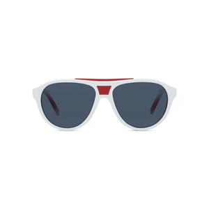 Matte White frame/Blue polar lynx lenses