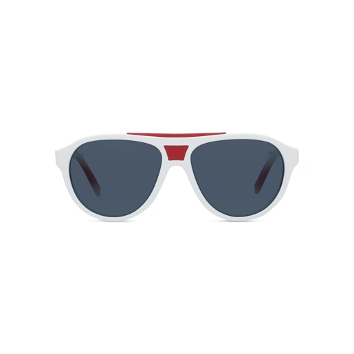Vuarnet VU40054U Sunglasses in Matte White with Blue polar lynx lenses