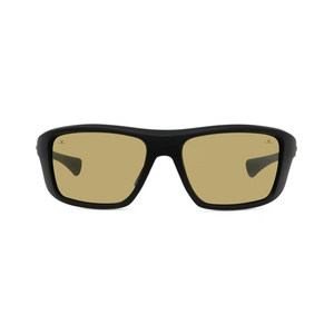 Matte Black frame/Photocromic yellow lenses