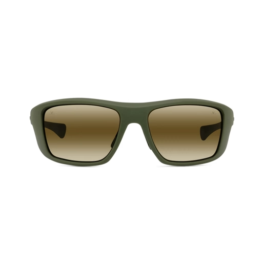 Vuarnet VU40114U sunglasses in Matte Green with Pure brown lenses