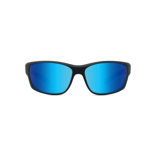 Vuarnet VU40117U Sunglasses in Matte Black with Blue mirror lenses