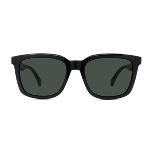 Shiny Black frame/Pure grey lenses