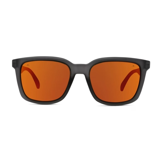 Vuarnet 07 Original VU40121U Sunglasses in Matte Grey with Pure brown red mirror lenses