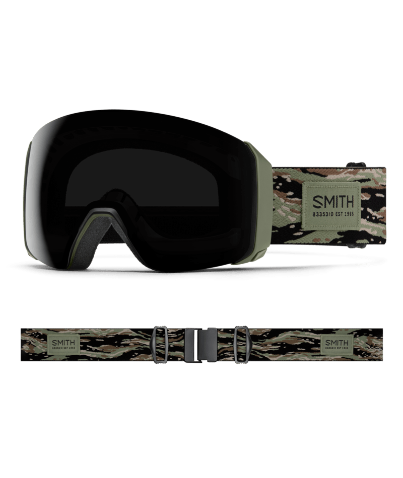 Smith 4D Mag XL Low Bridge Fit Goggles in Eye of the Tiger with ChromaPop Sun Black