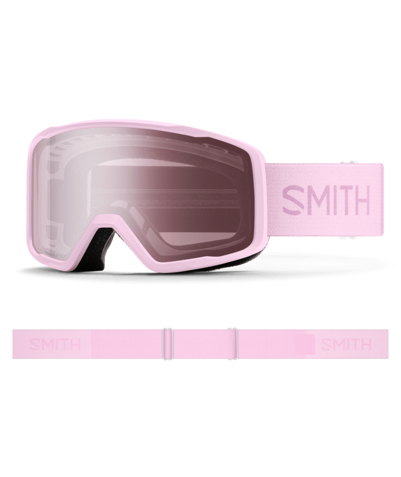Smith Tribute Snow Goggles Pink Frost goggle with Ignitor Mirror lenses