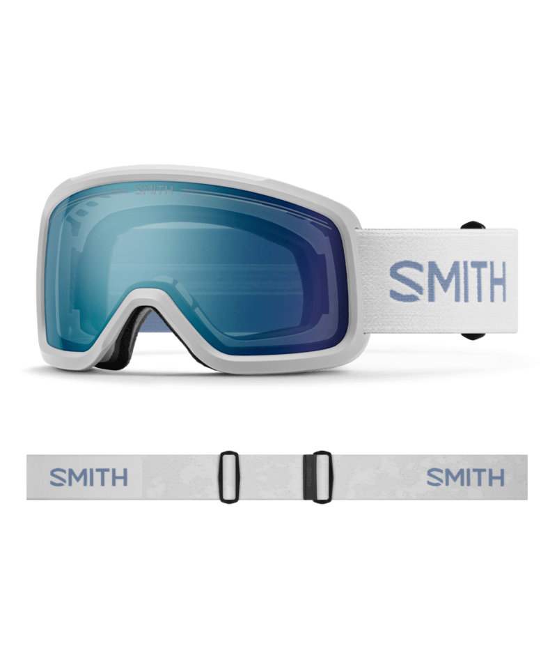 Smith Shakedown Low Bridge Fit Goggles Mist goggle with ChromaPop Everyday Blue Mirror 
