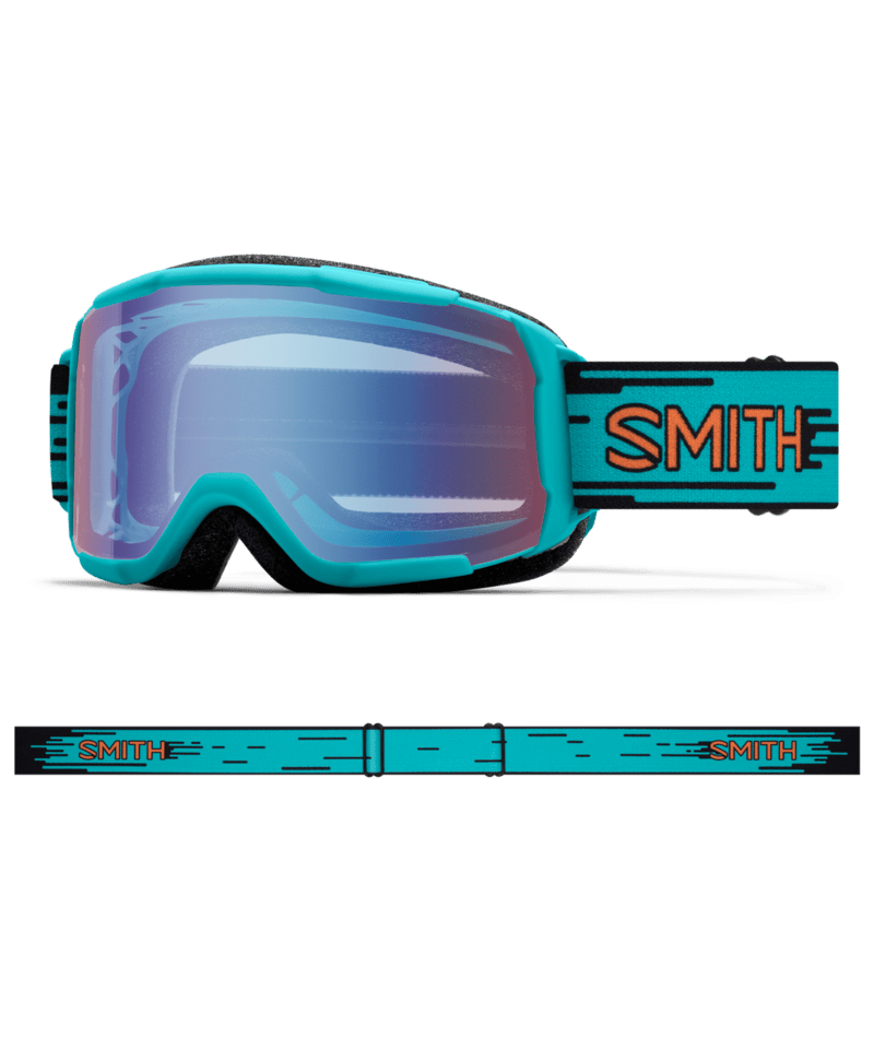 Smith Daredevil Snow Goggles Tropic Kidding goggle with Blue Sensor Mirror lenses