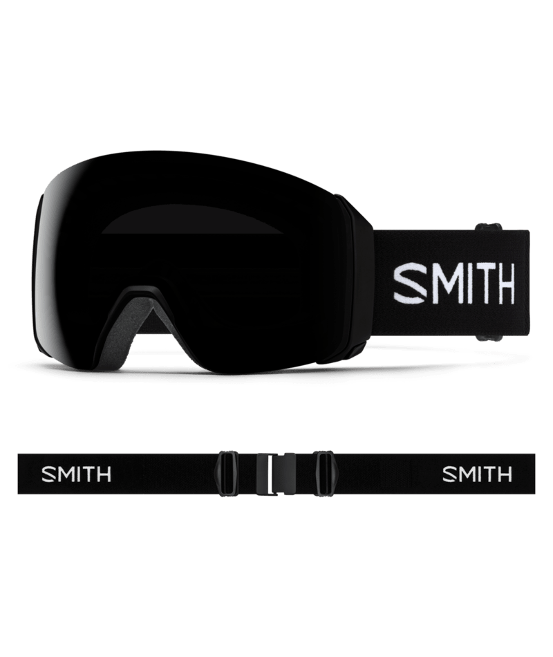 Smith 4D Mag XL Low Bridge Fit Goggles in Black with ChromaPop Sun Black