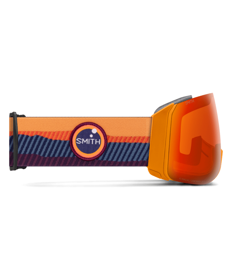 Smith 4D Mag XL Low Bridge Fit Goggles in Electric Orange Sunrise with ChromaPop Everyday Red Mirror