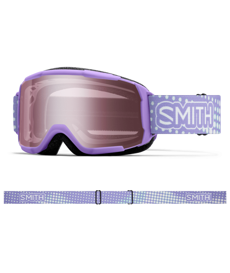 Smith Daredevil Snow Goggles Light Lavender Dot Clouds goggle with Ignitor Mirror lenses