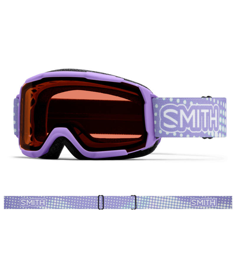 Smith Daredevil Snow Goggles Light Lavender Dot Clouds goggle with RC36 lenses