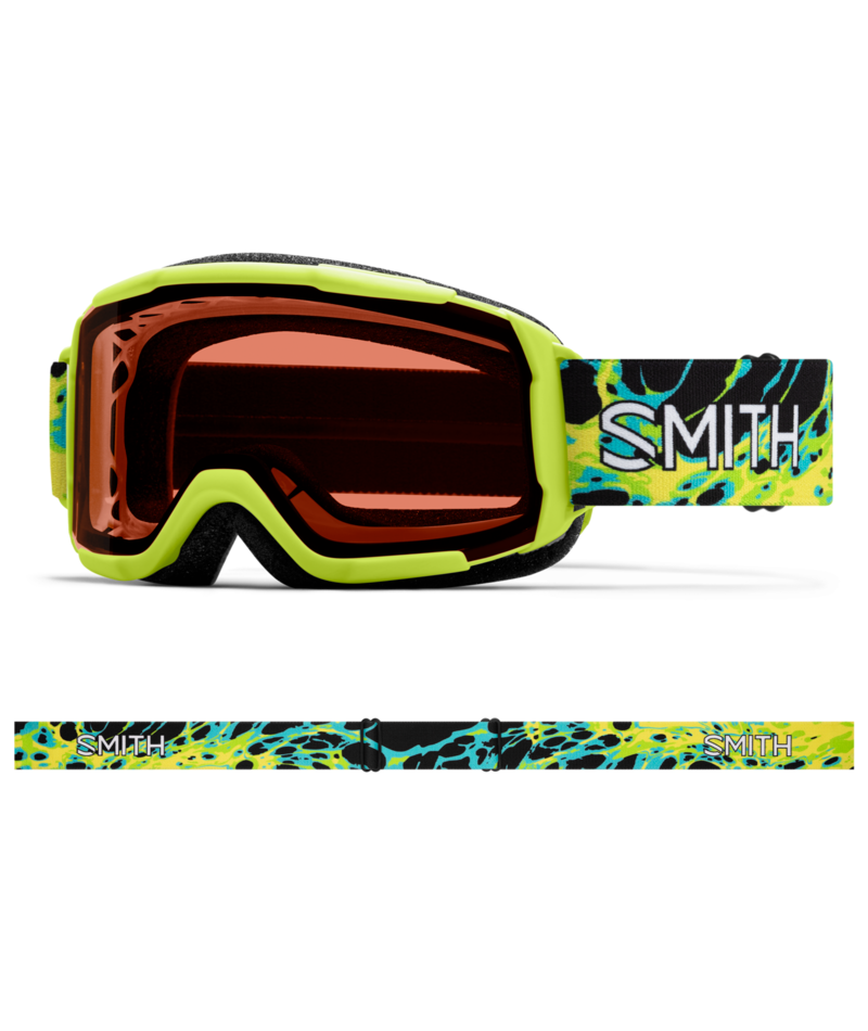 Smith Daredevil Snow Goggles Electric Lime Slime goggle with RC36 lenses