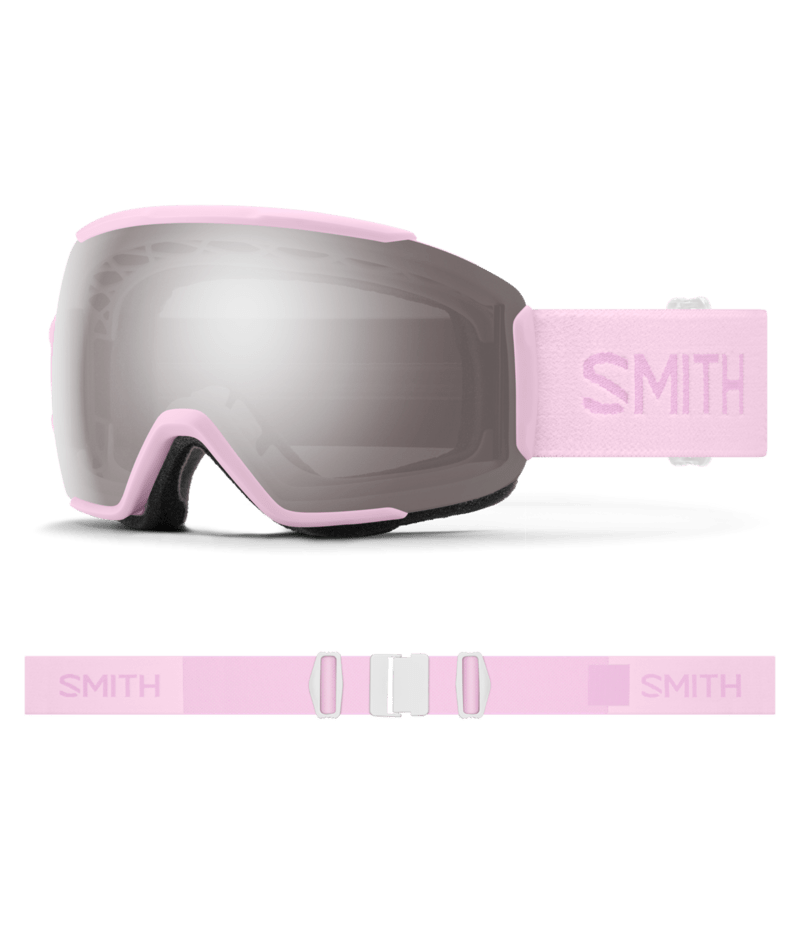 Smith Sequence OTG (Over the Glasses) Snow Goggles Pink Frost goggle with ChromaPop Sun Platinum Mirror lenses