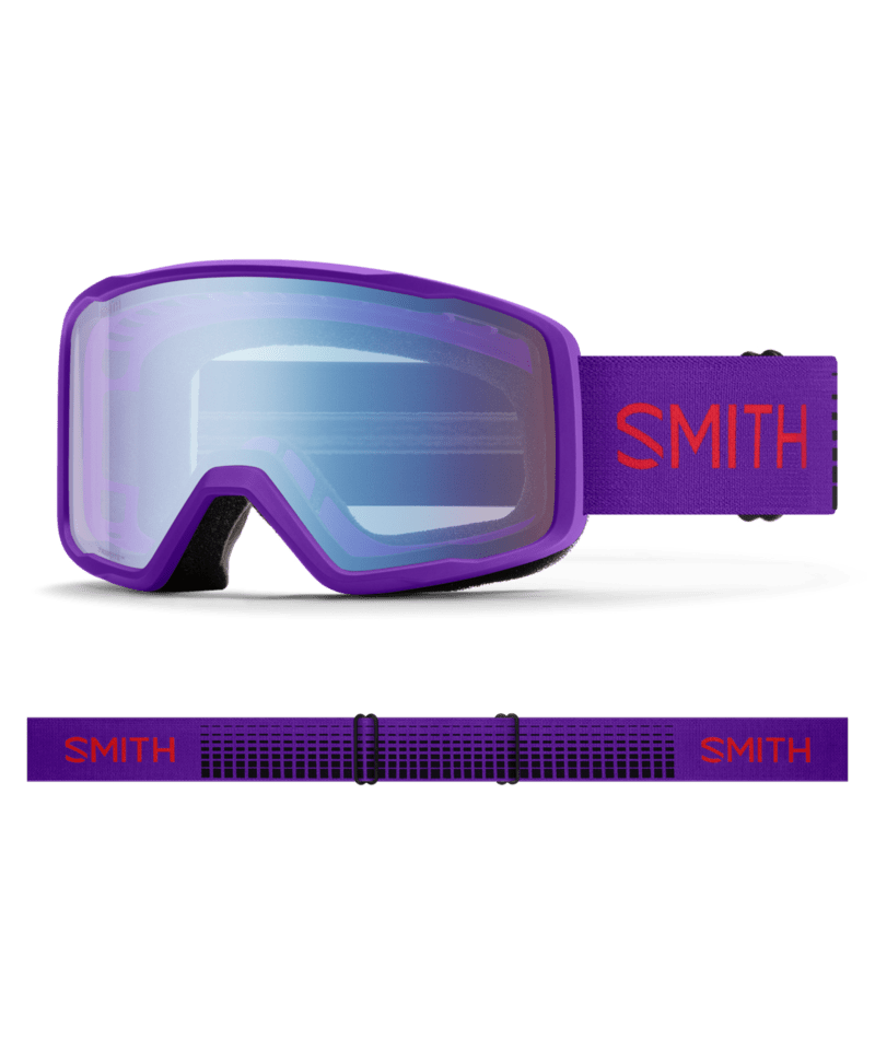 Smith Tribute Snow Goggles Fresh Purple goggle with Blue Sensor Mirror lenses