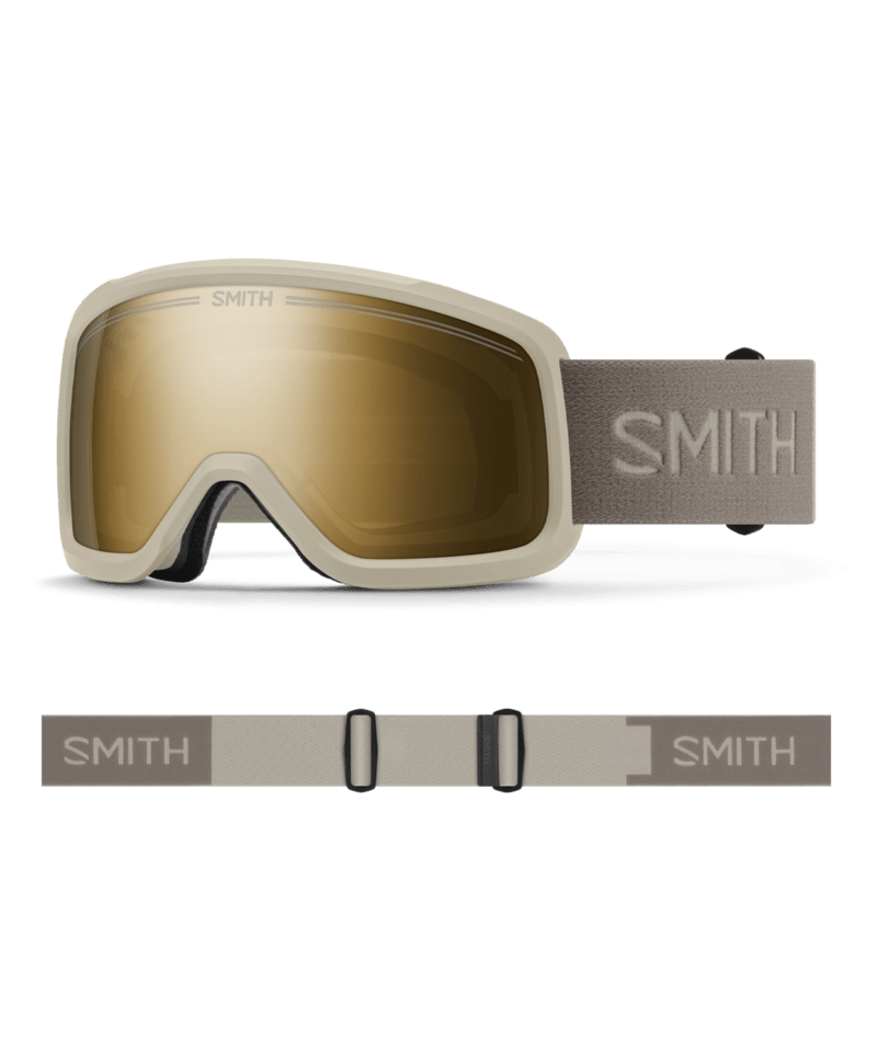 Smith Shakedown Goggles Chalk goggle with ChromaPop Sun Black Gold Mirror