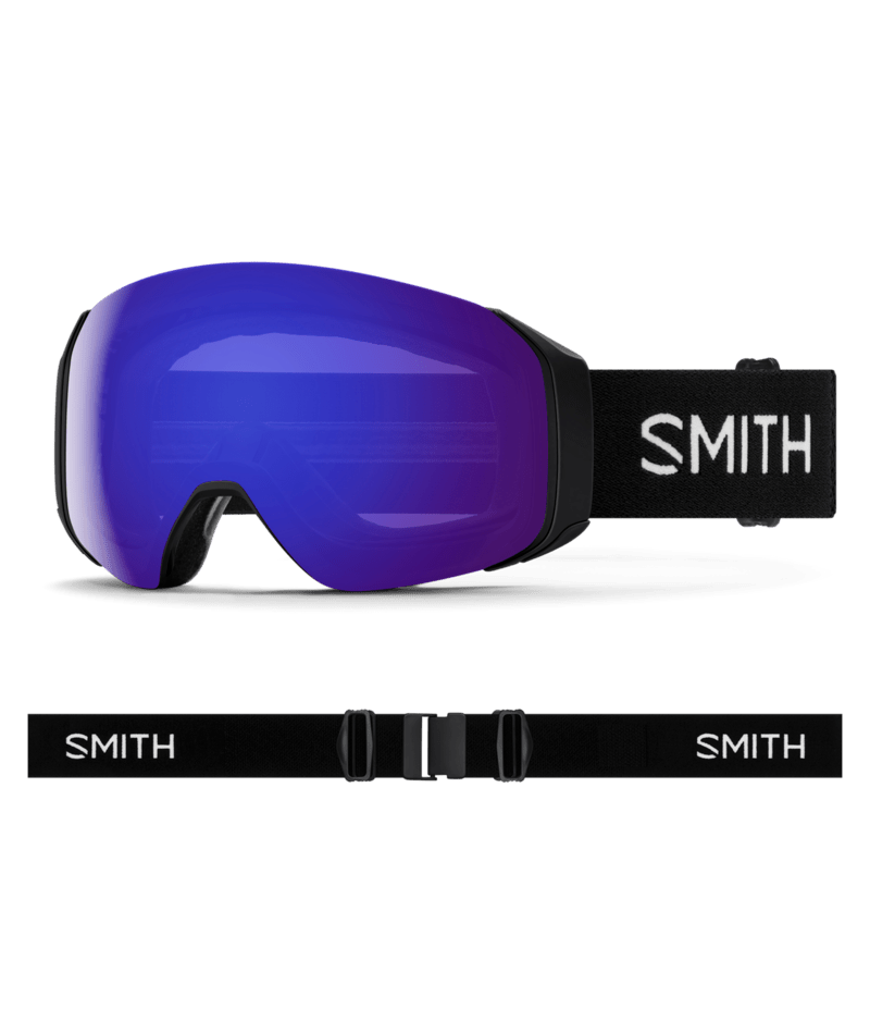 Smith 4D Mag S Ski Goggles Black goggle with  ChromaPop Everyday Violet Mirror