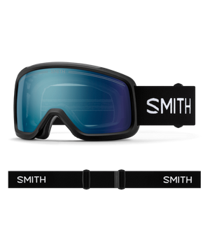 Black goggle/ChromaPop Everyday Blue Mirror and Clear lens