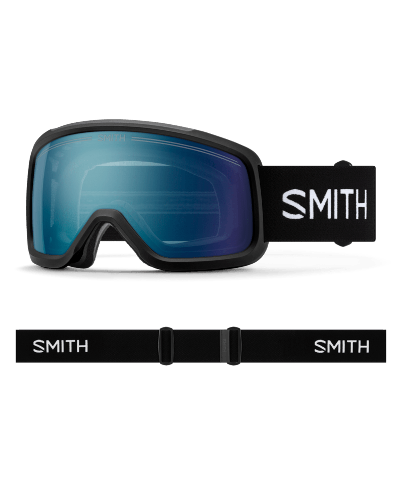 Smith Shakedown Goggles Black goggle with ChromaPop Everyday Blue Mirror