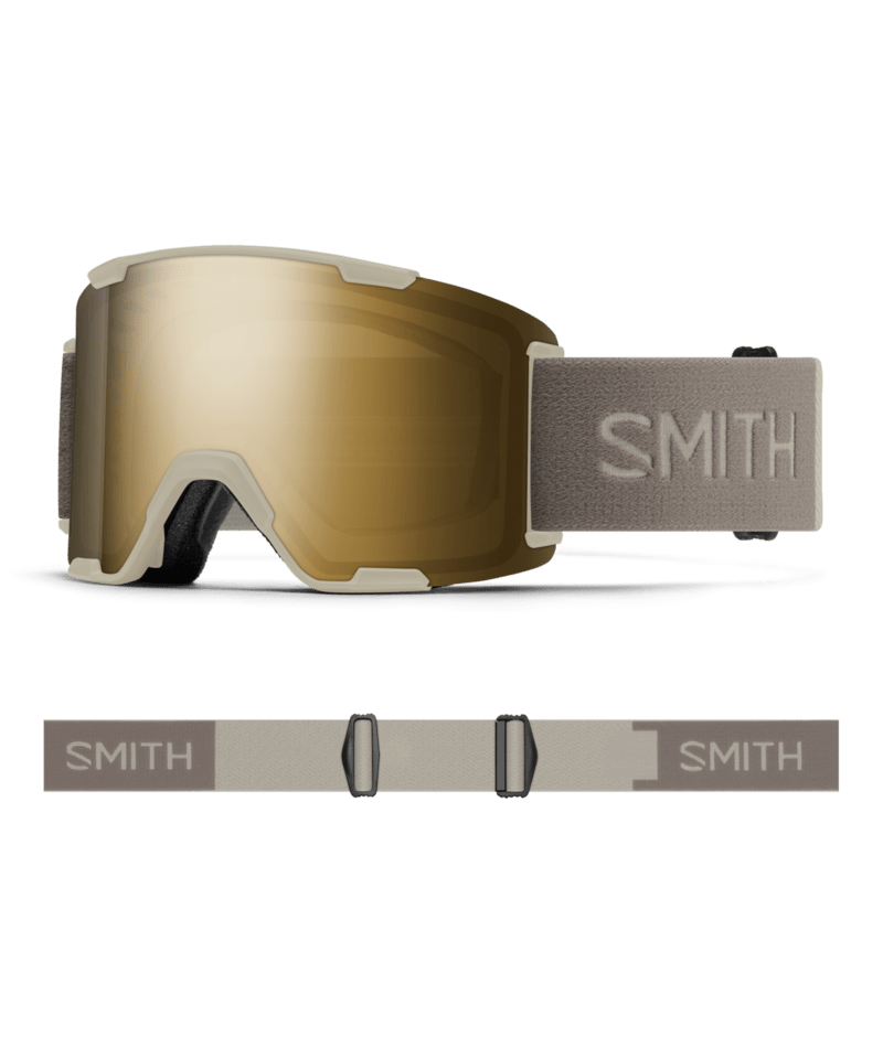 Smith Stash XL Goggles Chalk goggle wtih ChromaPop Sun Black Gold Mirror 